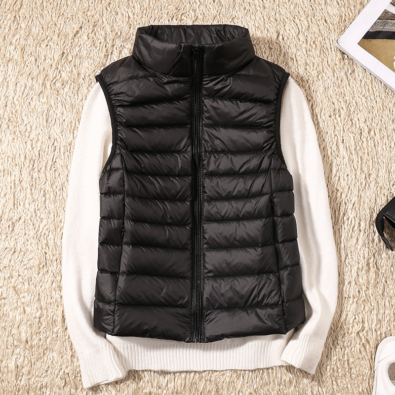 Lucile™ | Nouveau gilet d'hiver en plumes de canard blanches